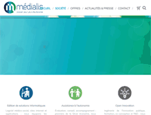 Tablet Screenshot of medialis.com